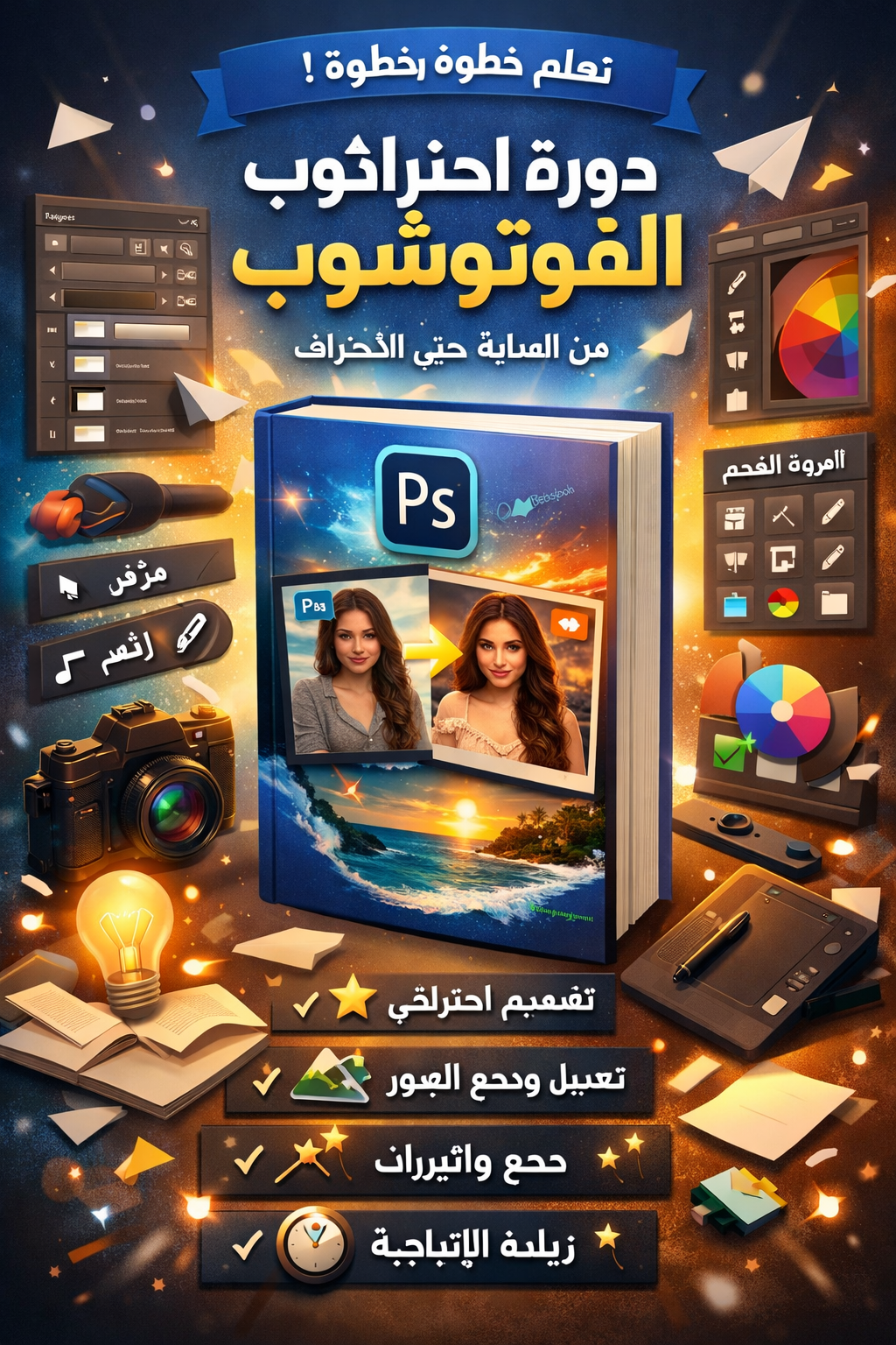 تعلم الفوتوشوب من البداية الي الاحتراف