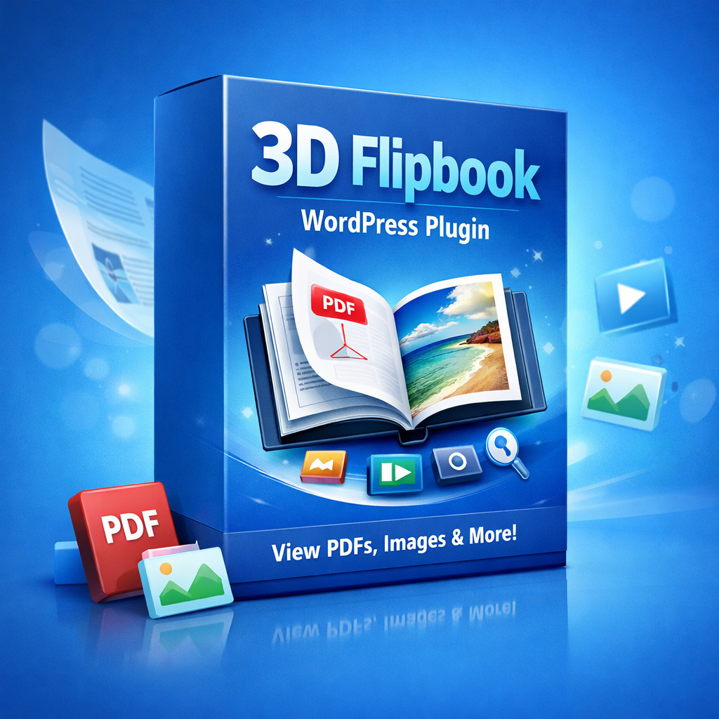 إضافة ووردبريس كتاب تفاعلي لعرض ملفات PDF بطريقة تقليب الصفحات